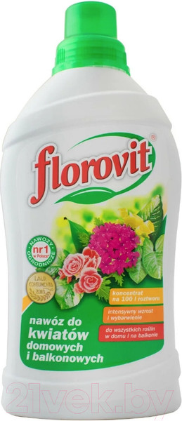 Изображение товара Удобрение Florovit Жидкое для комнатных и балконных цветов (0.55кг)