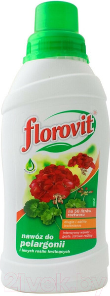 Изображение товара Удобрение Florovit Жидкое для пеларгонии (0.55кг)