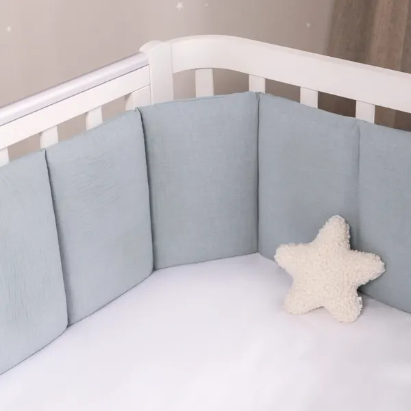 Изображение товара Бортик в кроватку Perina Soft Cotton / СК1/4-05.10 (голубой)