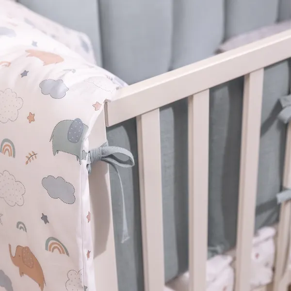 Изображение товара Бортик в кроватку Perina Soft Cotton / СК1/4-05.10 (голубой)
