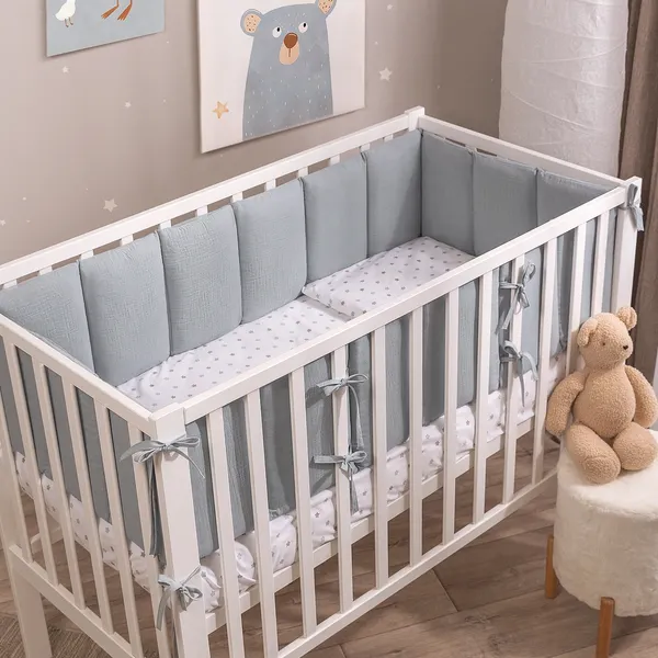 Изображение товара Бортик в кроватку Perina Soft Cotton / СК1/4-05.10 (голубой)