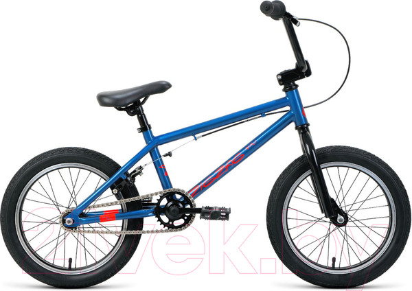 Изображение товара Детский велосипед Forward Zigzag 16 2022 / RBK22FW16085 (синий/оранжевый)