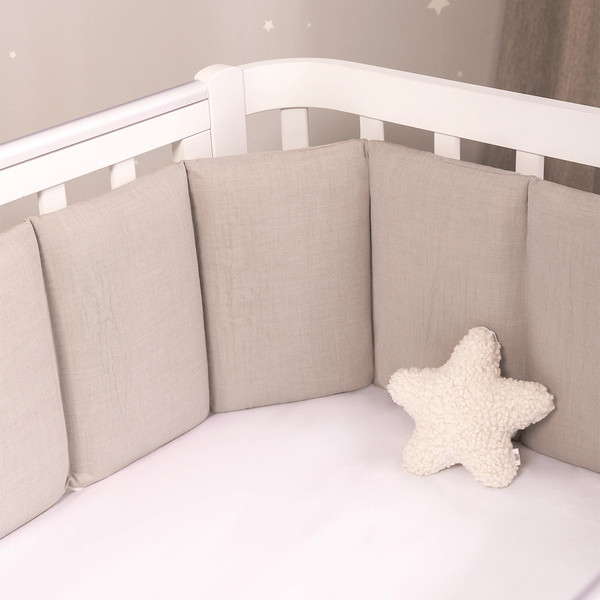 Изображение товара Бортик в кроватку Perina Soft Cotton / СК1/4-05.12 (песочный)