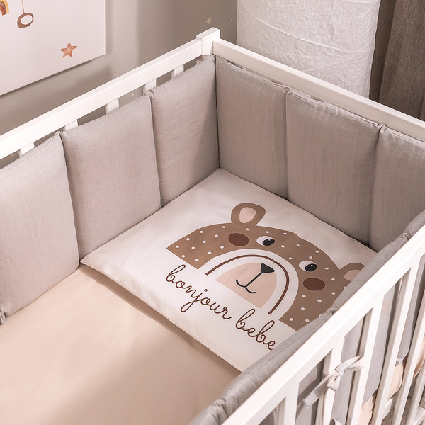 Изображение товара Бортик в кроватку Perina Soft Cotton / СК1/4-05.12 (песочный)