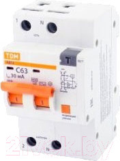 Изображение товара Дифференциальный автомат TDM АД12 2Р 10А 30мА / SQ0204-0103