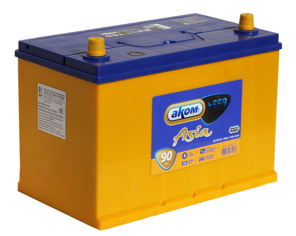 Изображение товара Автомобильный аккумулятор AKOM Asia 6СТ-90VL +EFB L+ 850A (90 А/ч)