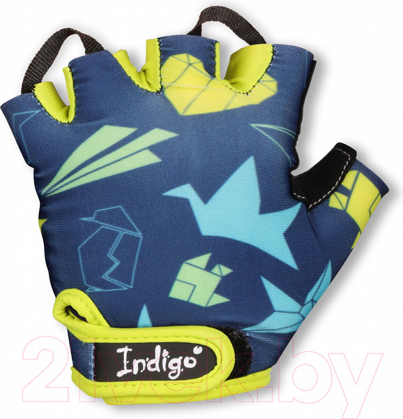 Изображение товара Велоперчатки Indigo Sport Speed / IN325 (2XS, синий/желтый)
