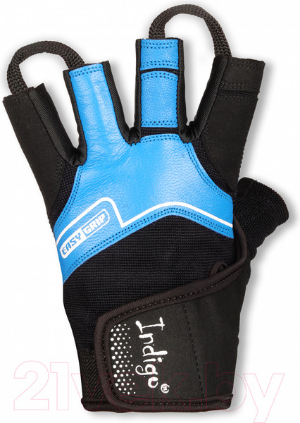 Изображение товара Перчатки для фитнеса Indigo Sport SB-16-8128 (S, черный/синий)