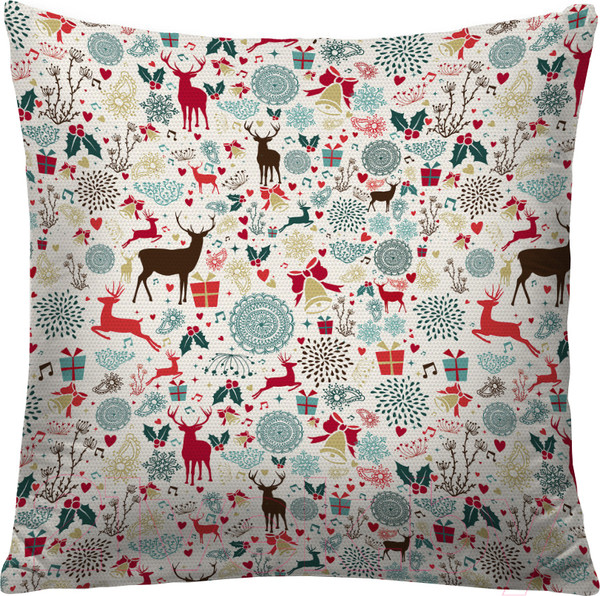 Изображение товара Наволочка декоративная JoyArty Новогодние олени / sl_185481