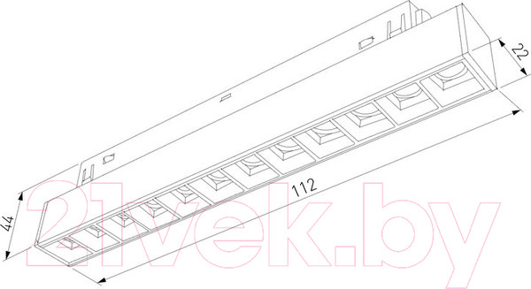 Изображение товара Трековый светильник Elektrostandard Slim Magnetic SL01 85004/01 (черный)
