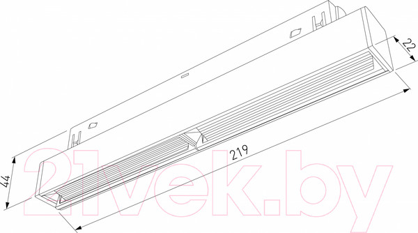 Изображение товара Трековый светильник Elektrostandard Slim Magnetic WL02 85008/01 (черный)