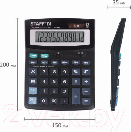 Изображение товара Калькулятор Staff STF-888-12