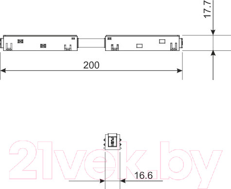 Изображение товара Коннектор для шинопровода Elektrostandard Slim Magnetic 85096/00