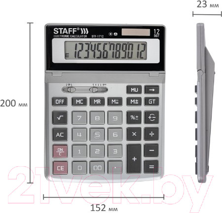 Изображение товара Калькулятор Staff STF-1712