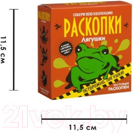 Изображение товара Набор для опытов Bumbaram Набор для проведения раскопок. Лягушки / dig-39