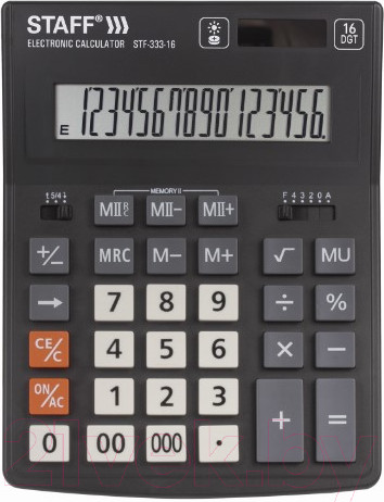 Изображение товара Калькулятор Staff Plus STF-333 / 250417 (16 разрядов)