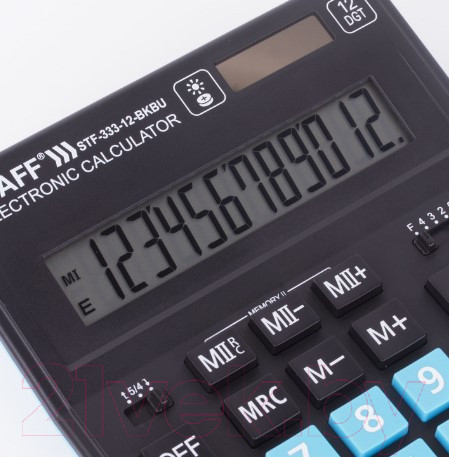 Изображение товара Калькулятор Staff Plus STF-333-BKBU (черный/синий)