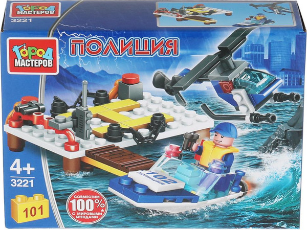 Изображение товара Конструктор Город мастеров Полиция / 3221-KK