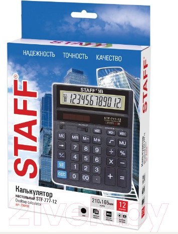 Изображение товара Калькулятор Staff STF-777 (черный)
