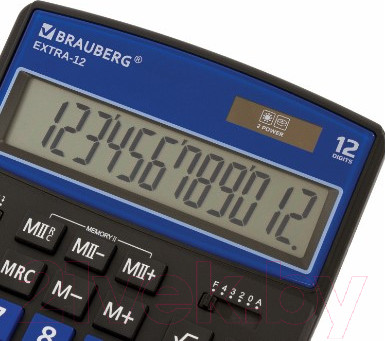 Изображение товара Калькулятор Brauberg Extra-12-BKBU / 250472 (черный/синий)