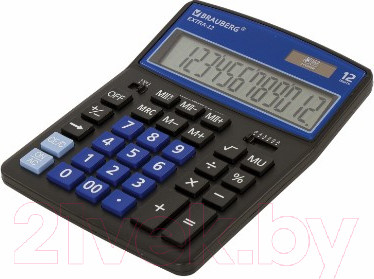 Изображение товара Калькулятор Brauberg Extra-12-BKBU / 250472 (черный/синий)
