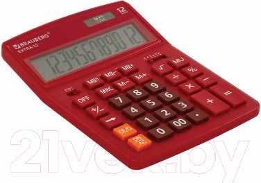 Изображение товара Калькулятор Brauberg Extra-12-WR / 250484 (бордовый)