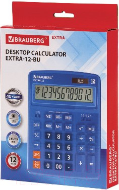 Изображение товара Калькулятор Brauberg Extra-12-BU / 250482 (синий)