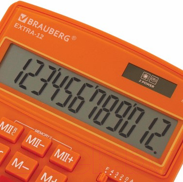 Изображение товара Калькулятор Brauberg Extra-12-RG / 250485 (оранжевый)