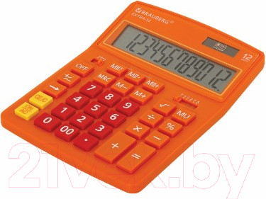Изображение товара Калькулятор Brauberg Extra-12-RG / 250485 (оранжевый)