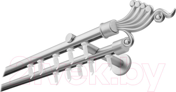 Изображение товара Карниз для штор Lm Decor Кения 2р 19/19мм (сатин, 2.4м)