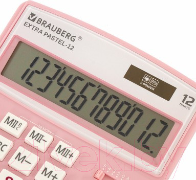 Изображение товара Калькулятор Brauberg Extra Pastel-12-PK / 250487 (розовый)