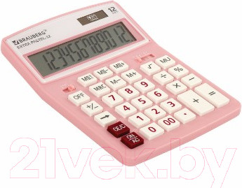 Изображение товара Калькулятор Brauberg Extra Pastel-12-PK / 250487 (розовый)