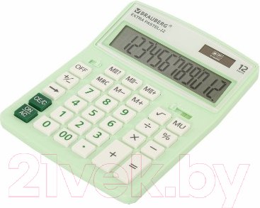Изображение товара Калькулятор Brauberg Extra Pastel-12-LG / 250488 (мятный)