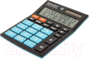 Изображение товара Калькулятор Brauberg Ultra Color-12-BKBU / 250497 (черный/голубой)