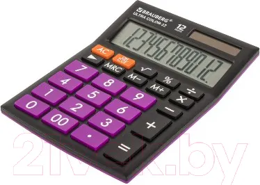 Изображение товара Калькулятор Brauberg Ultra Color-12-BKPR / 250501 (черный/фиолетовый)