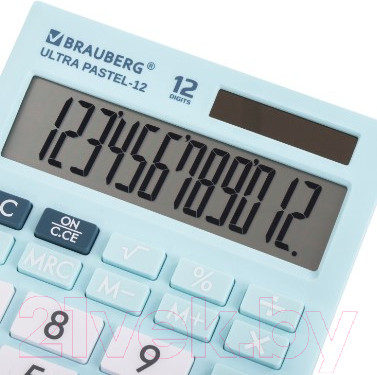 Изображение товара Калькулятор Brauberg Ultra Pastel-12-LB / 250502 (голубой)