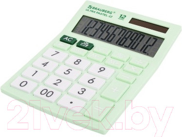 Изображение товара Калькулятор Brauberg Ultra Pastel-12-LG / 250504 (мятный)