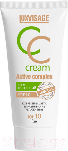 Изображение товара СС-крем LUXVISAGE Active complex SPF 10 Тон 10 (35г)