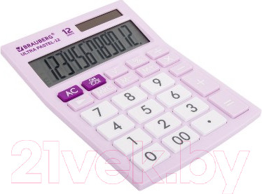 Изображение товара Калькулятор Brauberg Ultra Pastel-12-PR / 250505 (сиреневый)