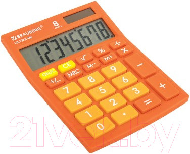 Изображение товара Калькулятор Brauberg Ultra-08-RG / 250511 (оранжевый)