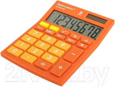Изображение товара Калькулятор Brauberg Ultra-08-RG / 250511 (оранжевый)