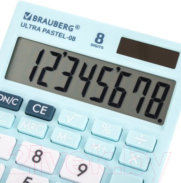 Изображение товара Калькулятор Brauberg Ultra Pastel-08-LB / 250513 (голубой)