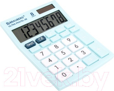 Изображение товара Калькулятор Brauberg Ultra Pastel-08-LB / 250513 (голубой)