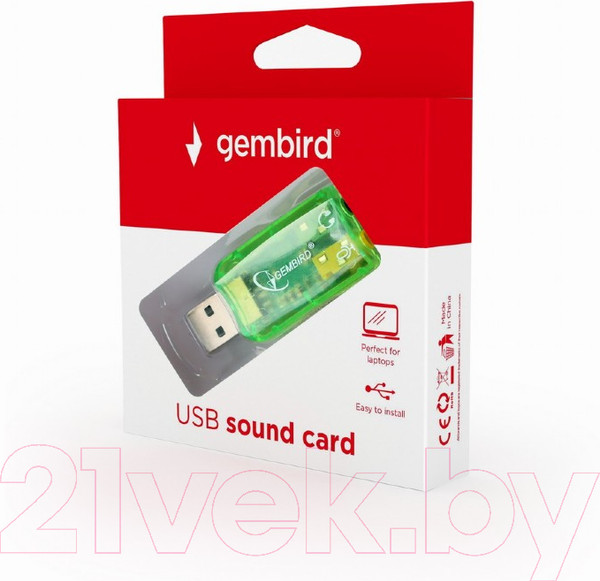 Изображение товара Звуковая карта Gembird SC-USB-01