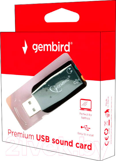 Изображение товара Звуковая карта Gembird SC-USB2.0-01