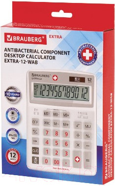 Изображение товара Калькулятор Brauberg Extra-12-WAB / 250490 (белый)