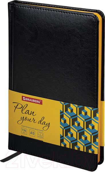 Изображение товара Ежедневник Brauberg Rainbow / 113497 (черный/желтый)