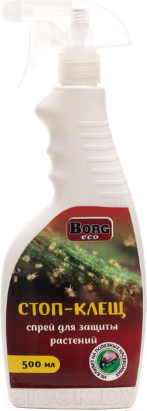 Изображение товара Спрей от насекомых Borg Eco против клещей (500мл)