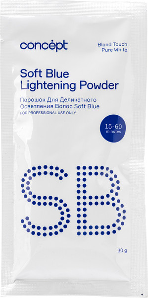 Изображение товара Порошок для осветления волос Concept Soft Blue Для мягкого осветления (30г)