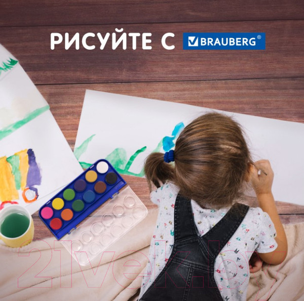 Изображение товара Акварельные краски Brauberg Premium / 191746 (36цв)